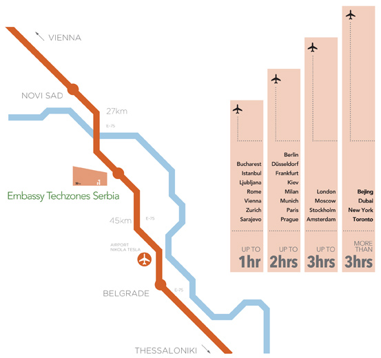 Embassy Techzones location